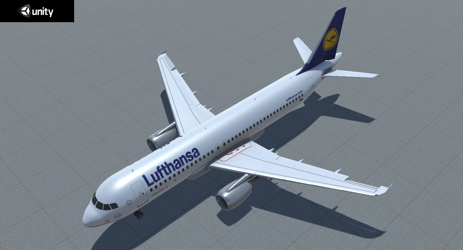 空客a320春秋航空动画3d模型