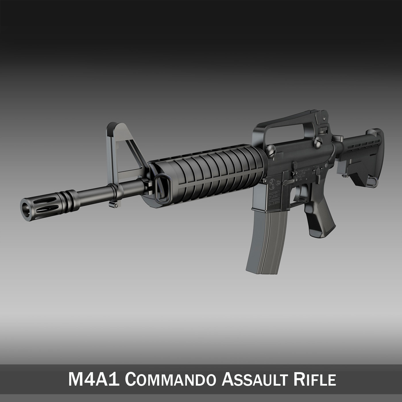 colt m4 commando assault rifle