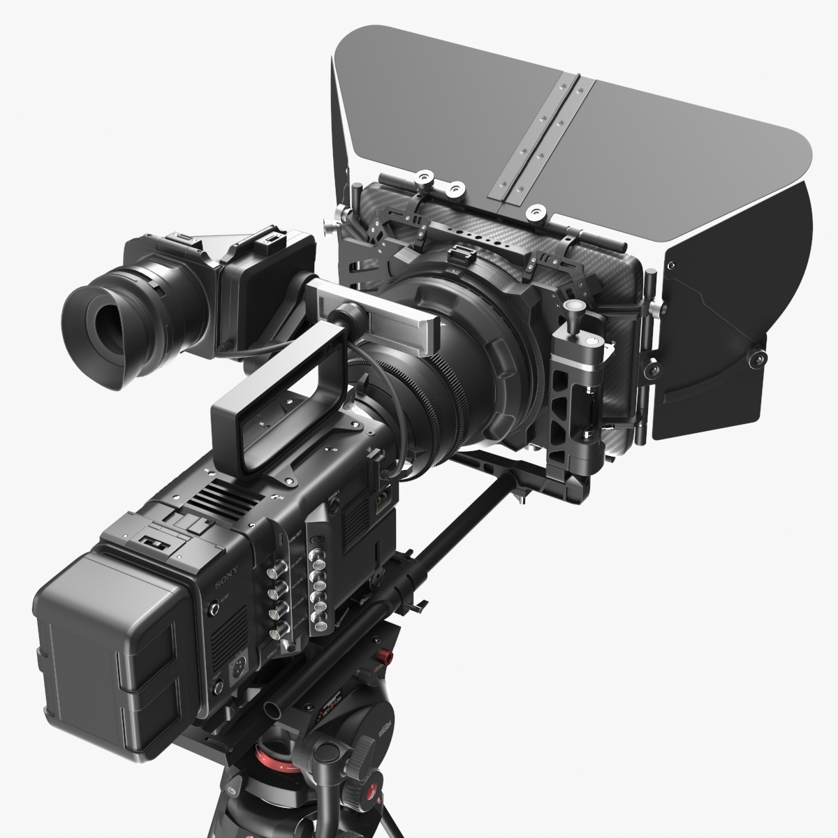 索尼f55 cinealta 4k数字电影摄像机3d模型