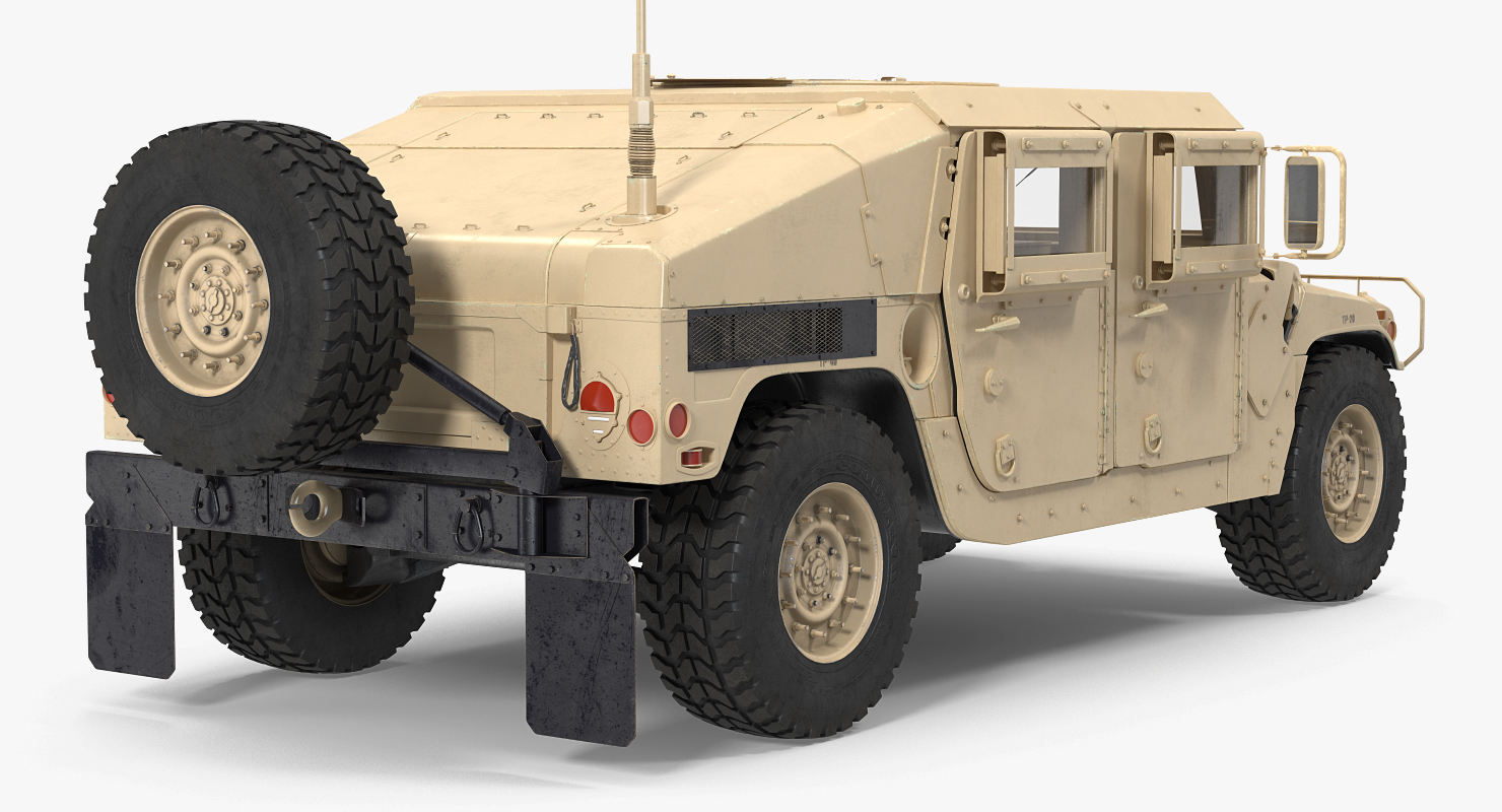 悍马m1151简单室内沙漠3d模型