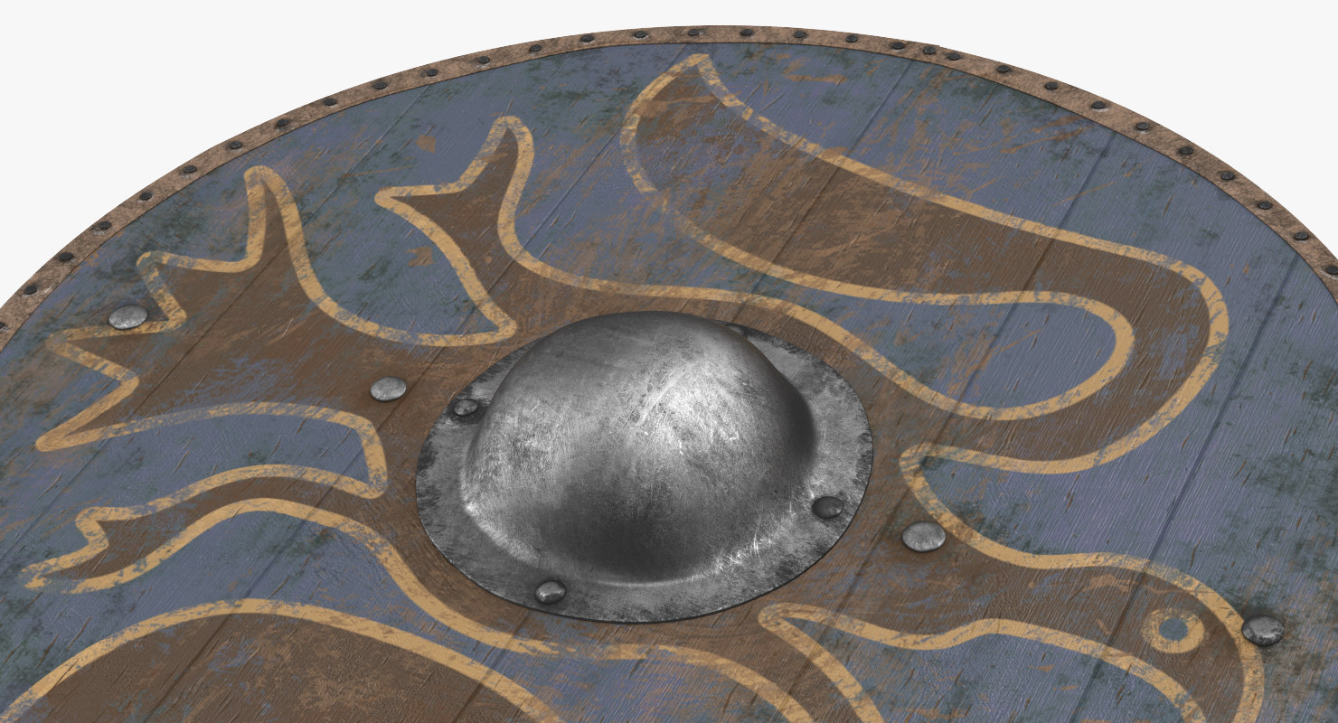 viking shield 3d model