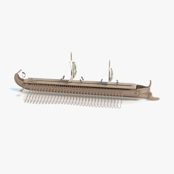 greek trireme 3d 3ds