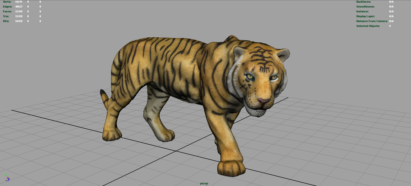 虎3d模型