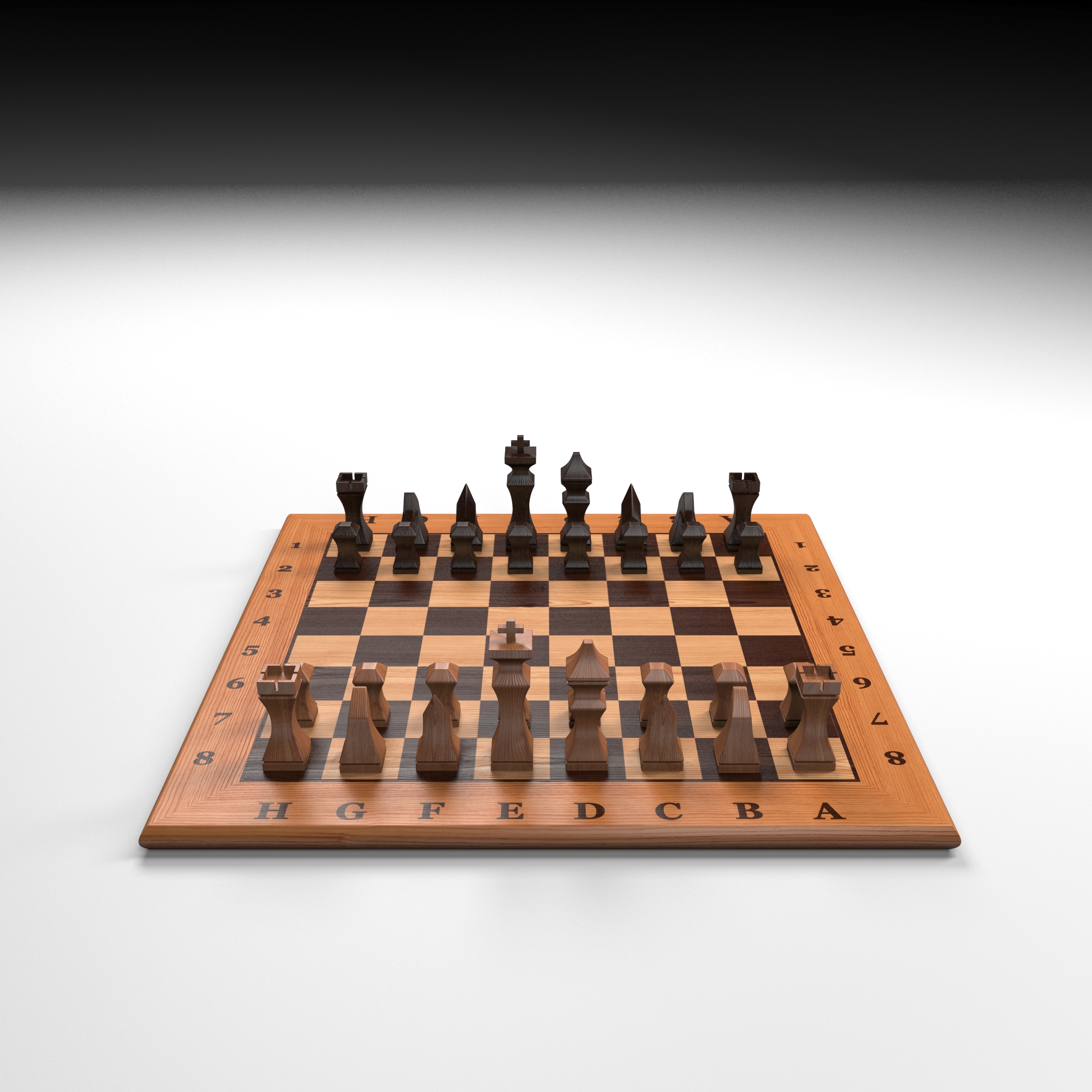 chess table 3 3d model