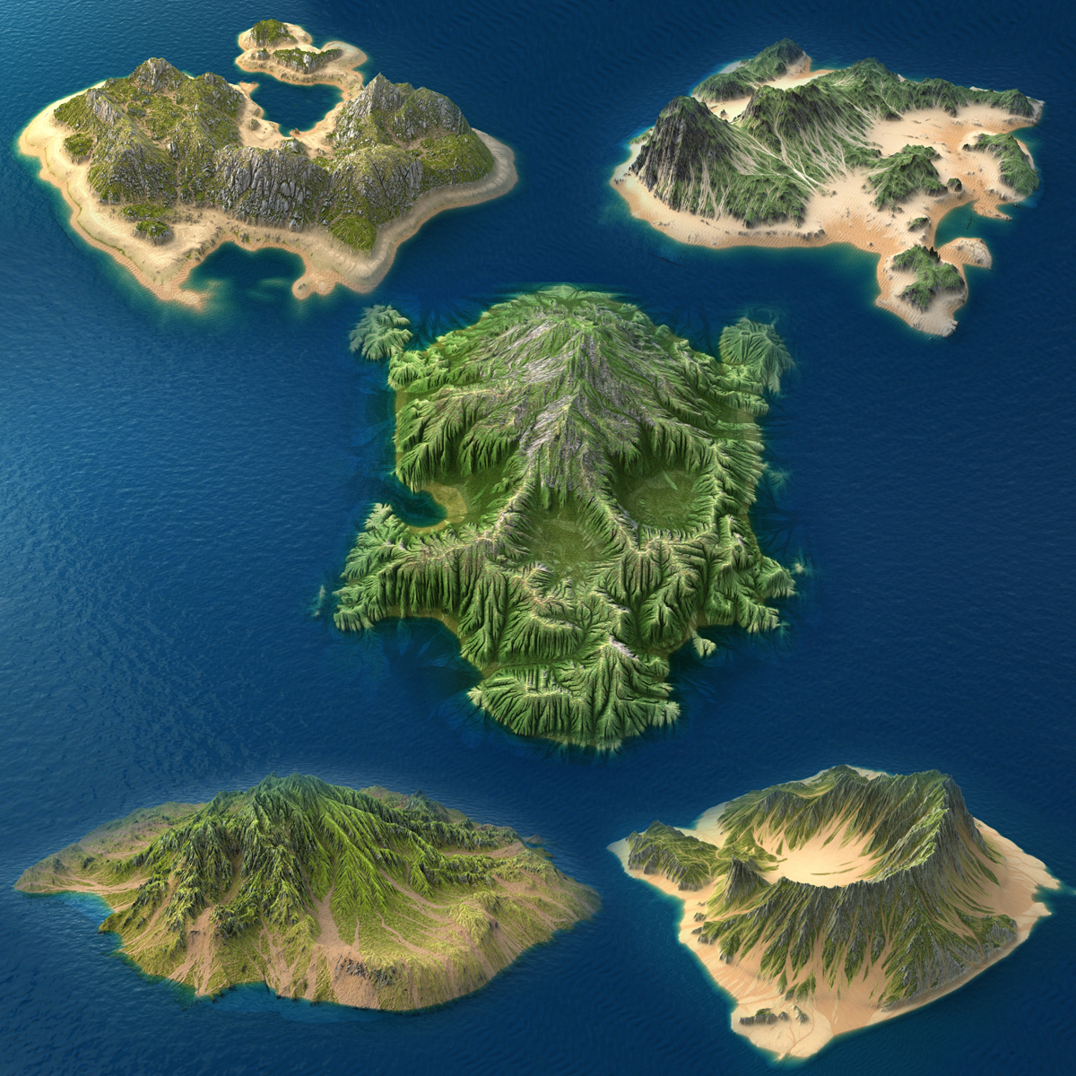 tropical island full collection 3d