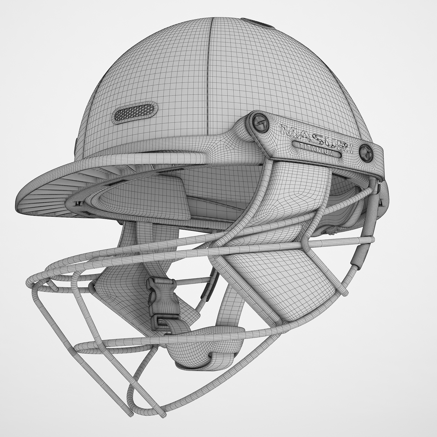 板球头盔masuri 043d模型