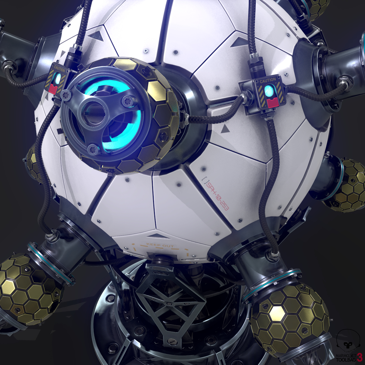 科幻核反应堆3d模型