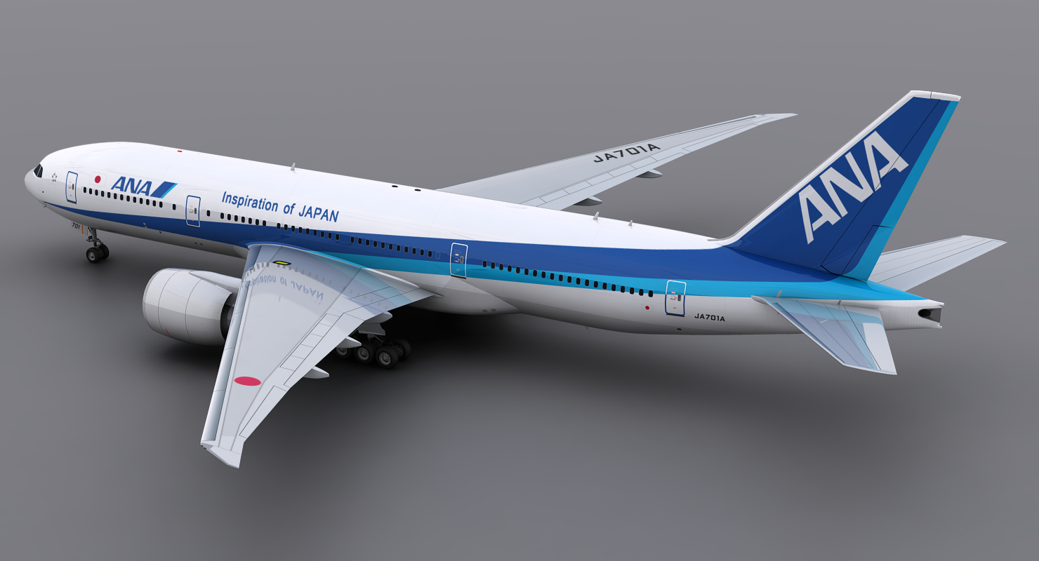 777-200er 全日空3d模型