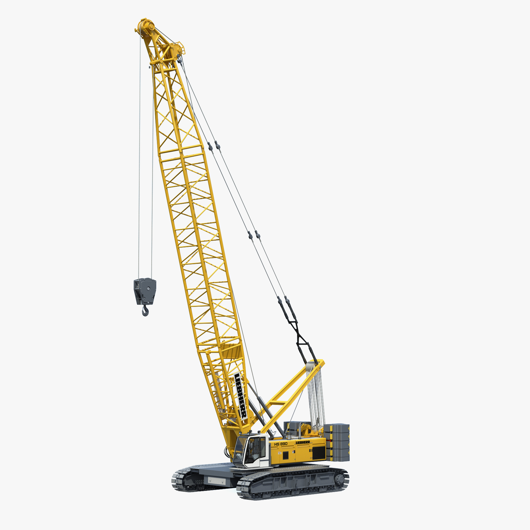 履带式起重机liebherr hs3d模型