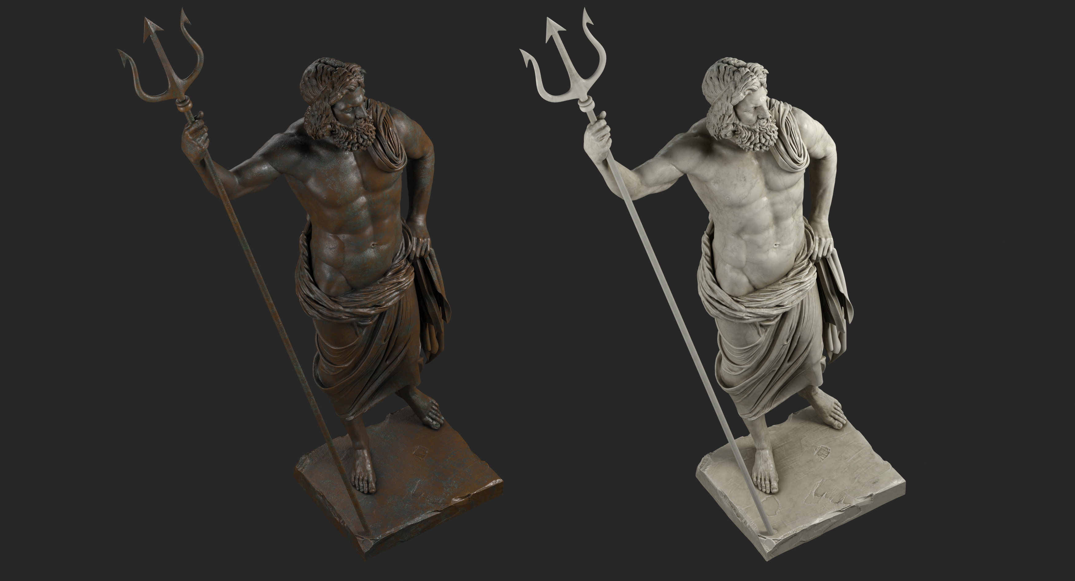 3d poseidon model