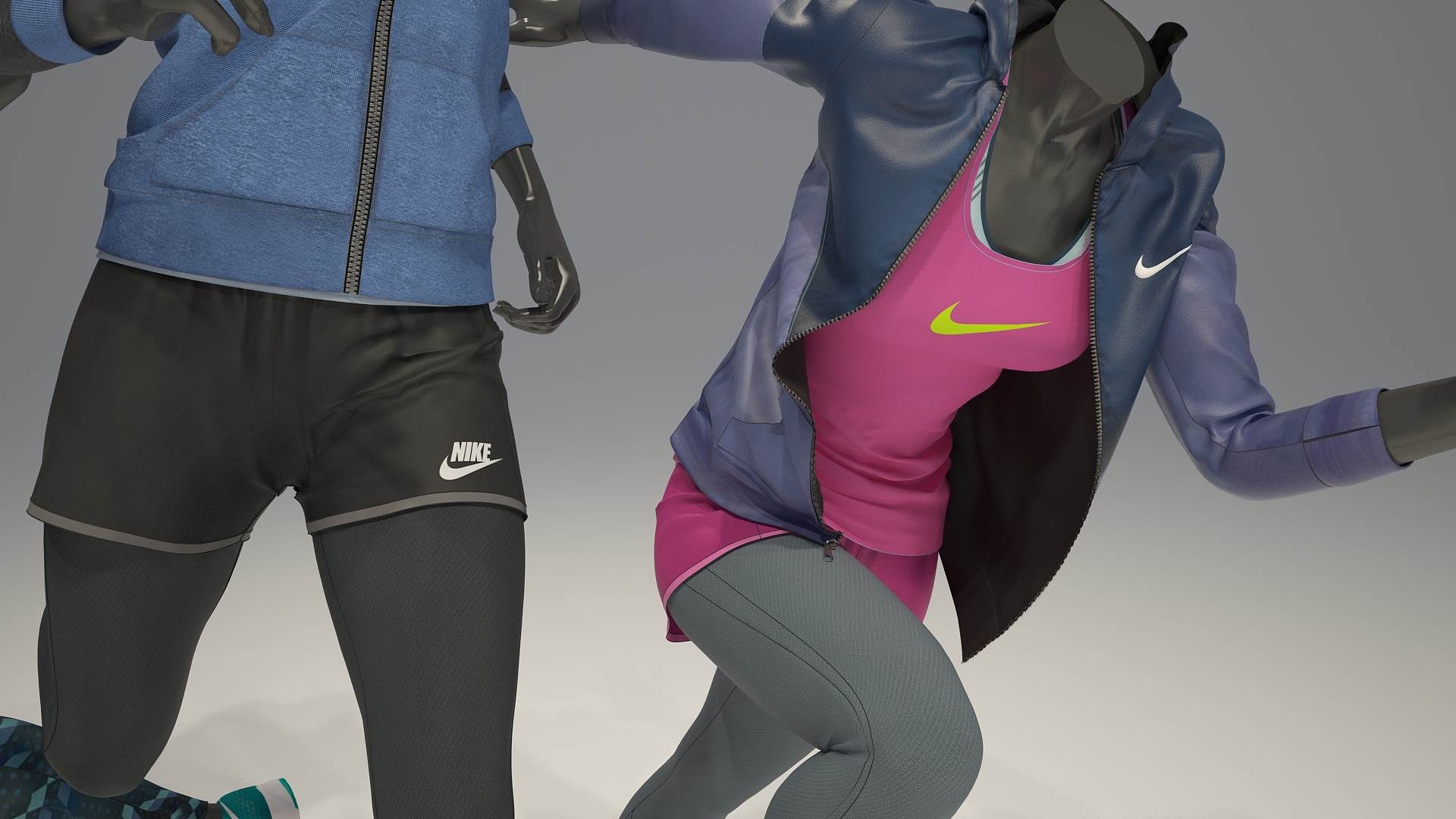 女模特nike full pack 3d模型3d模型