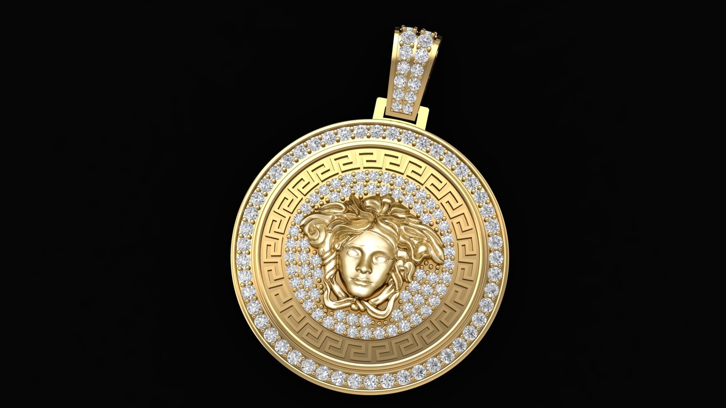 versace pendant 3d model