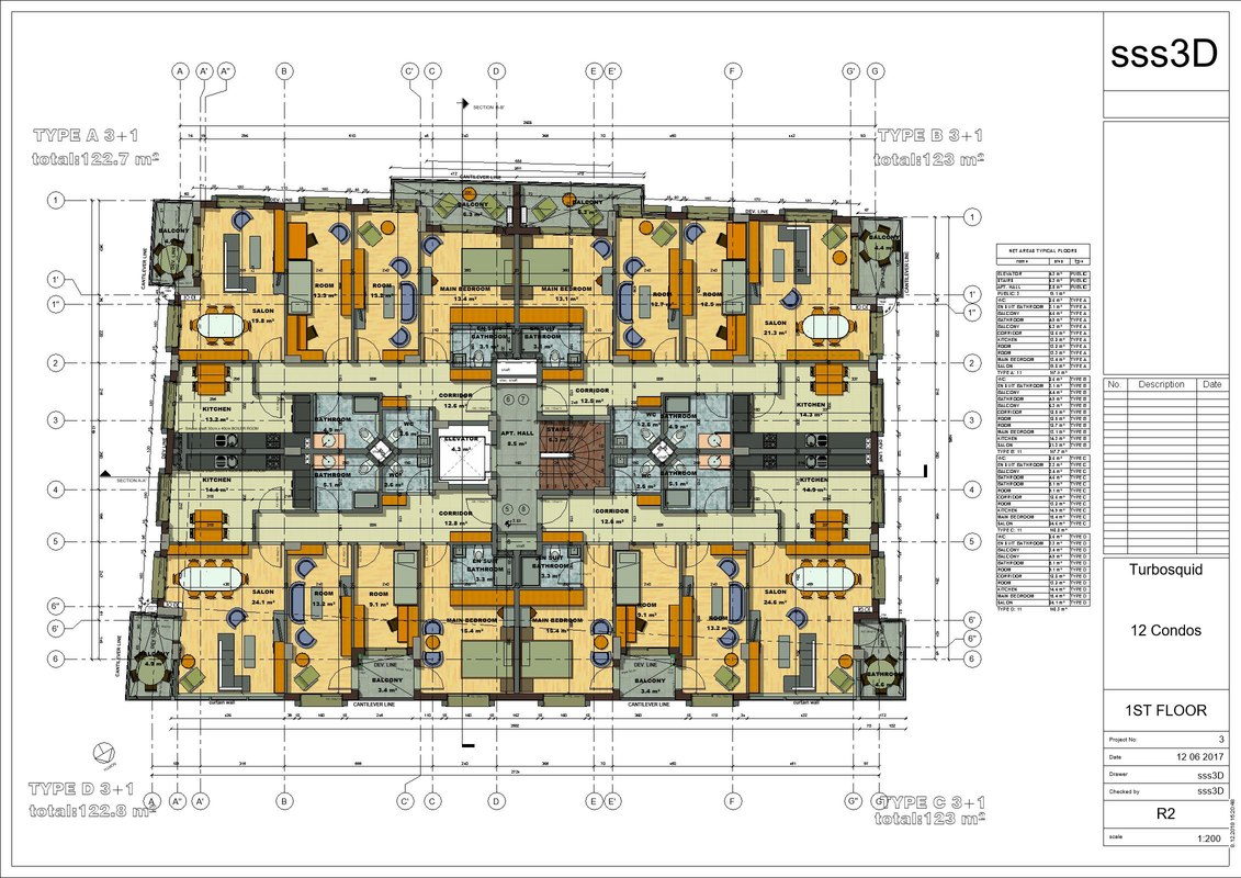 Apartment Building Revit D Model Turbosquid