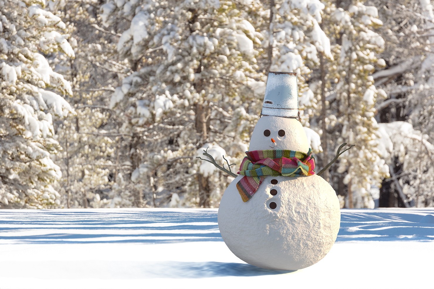 little christmas snowman snow model