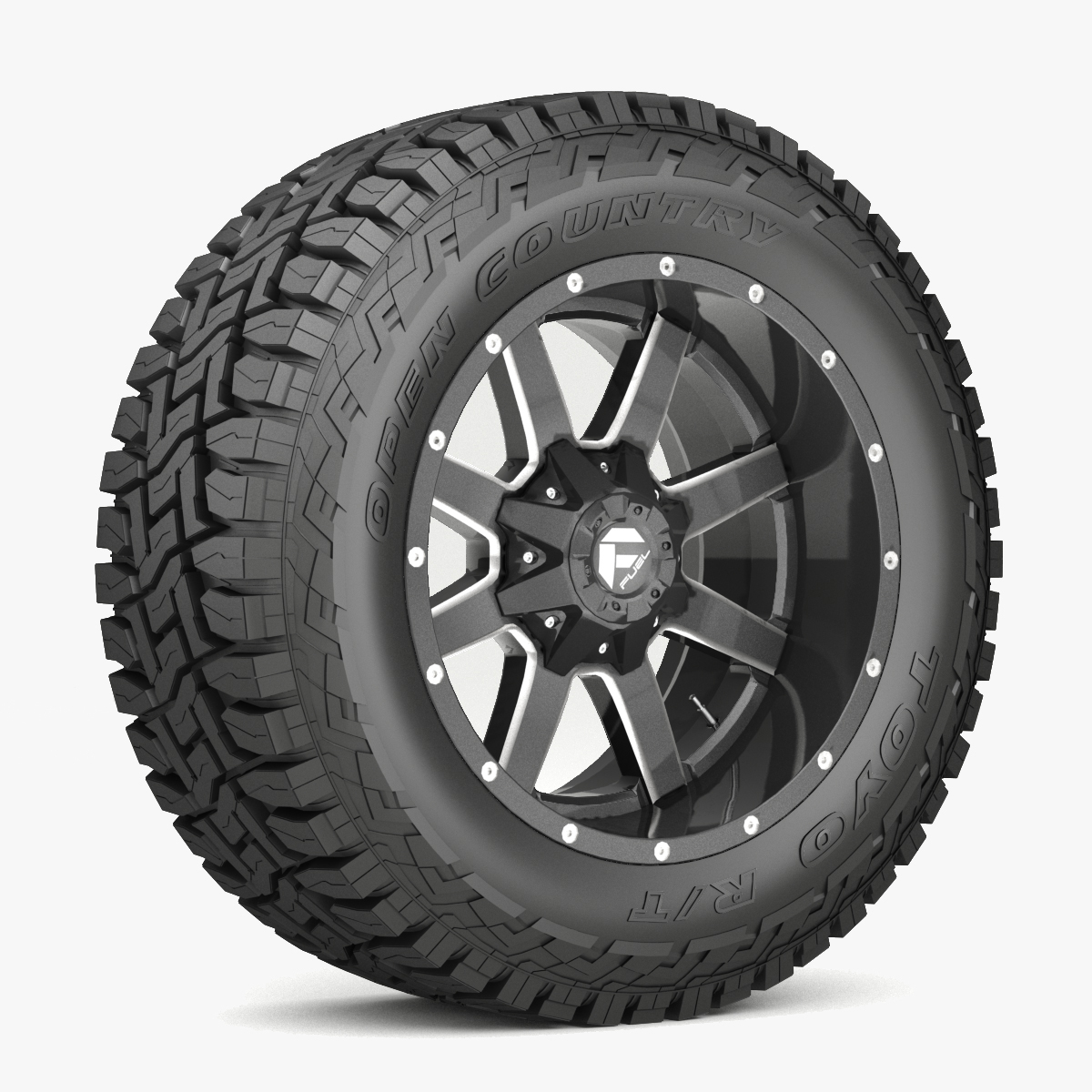 3d wheel tire