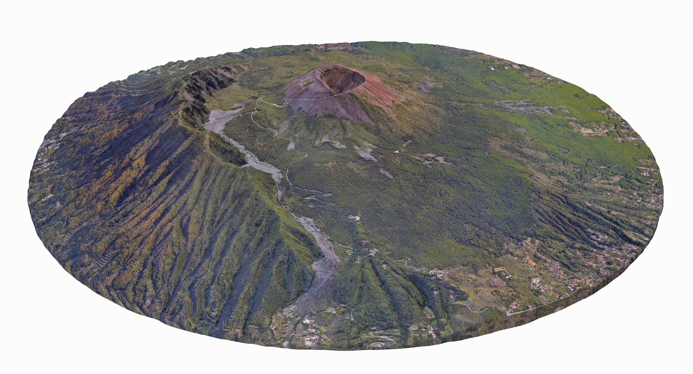 维苏威火山3d模型