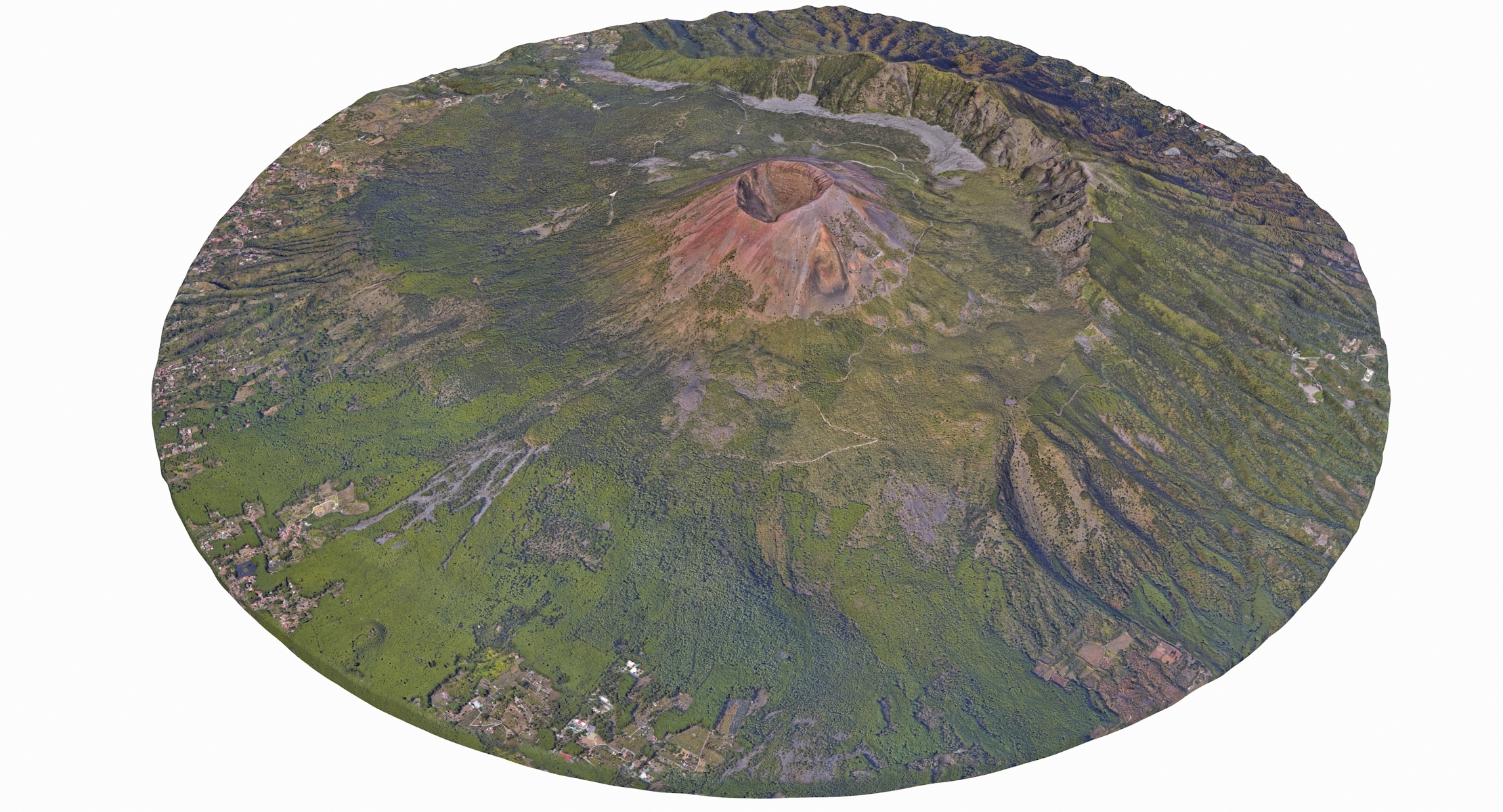 维苏威火山3d模型