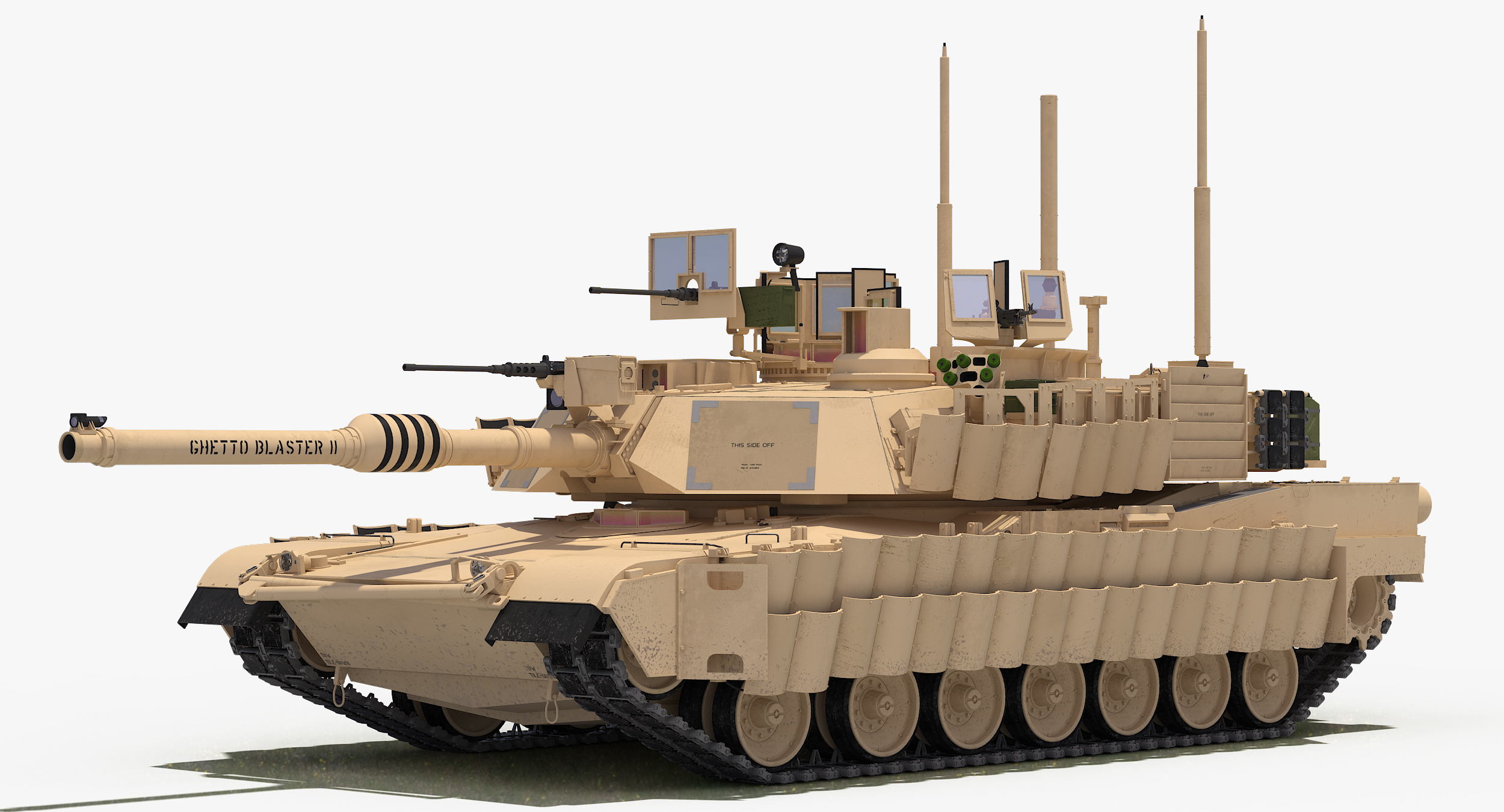 m1a2 abrams sep tusk ii(沙漠颜色 - 美国陆军)3d模型