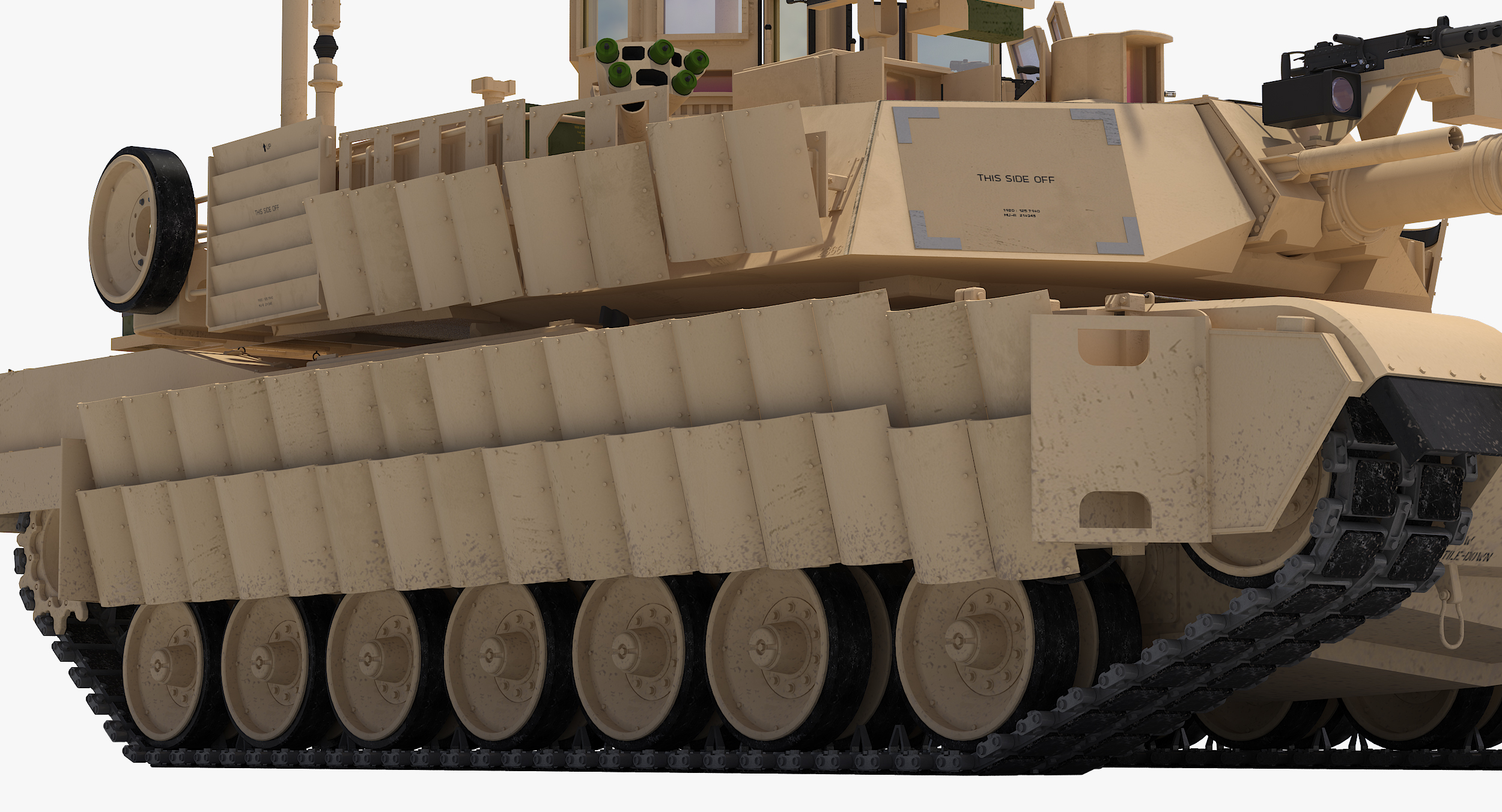 m1a2 abrams sep tusk ii(沙漠颜色 美国陆军)3d模型