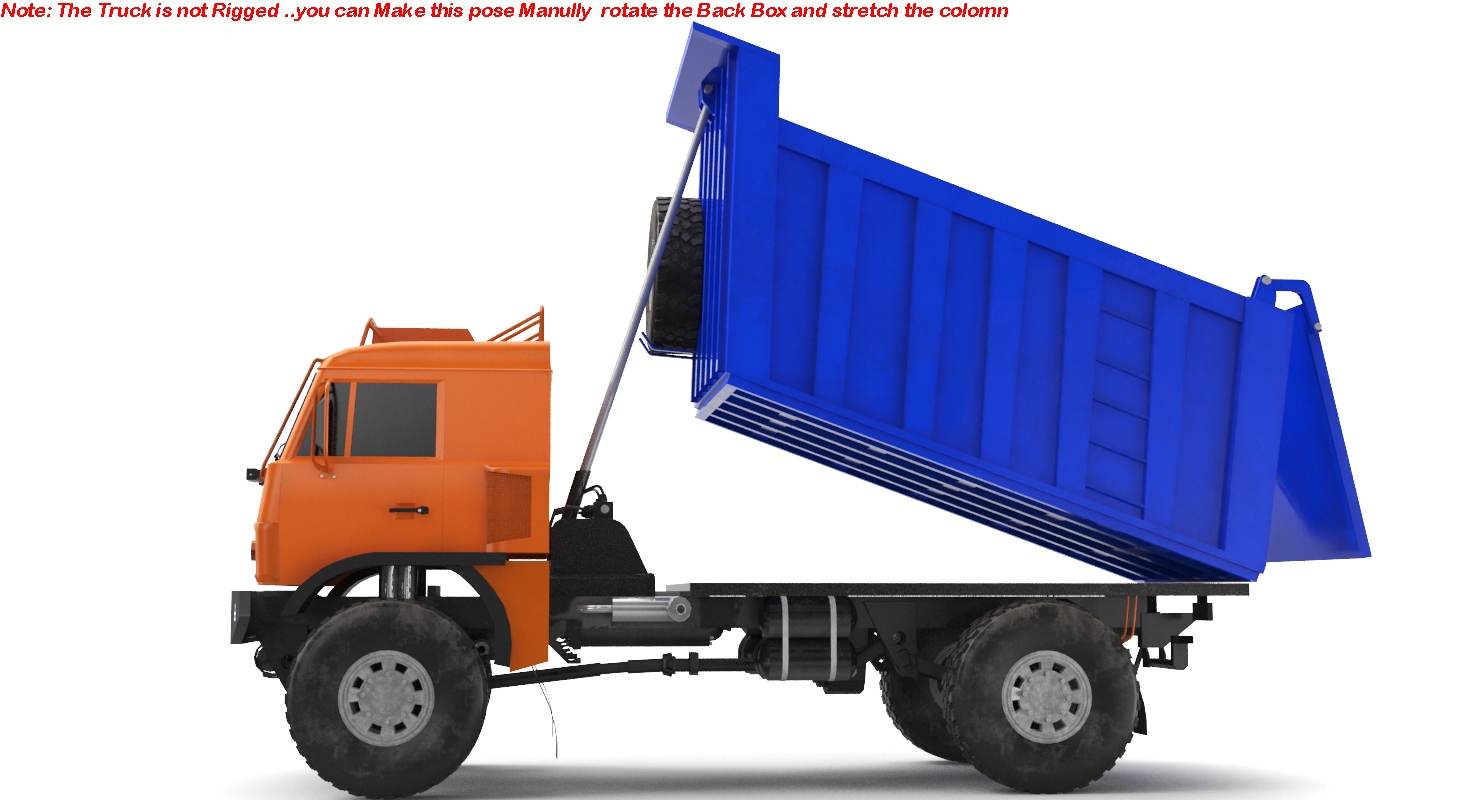 trash truck 3d model