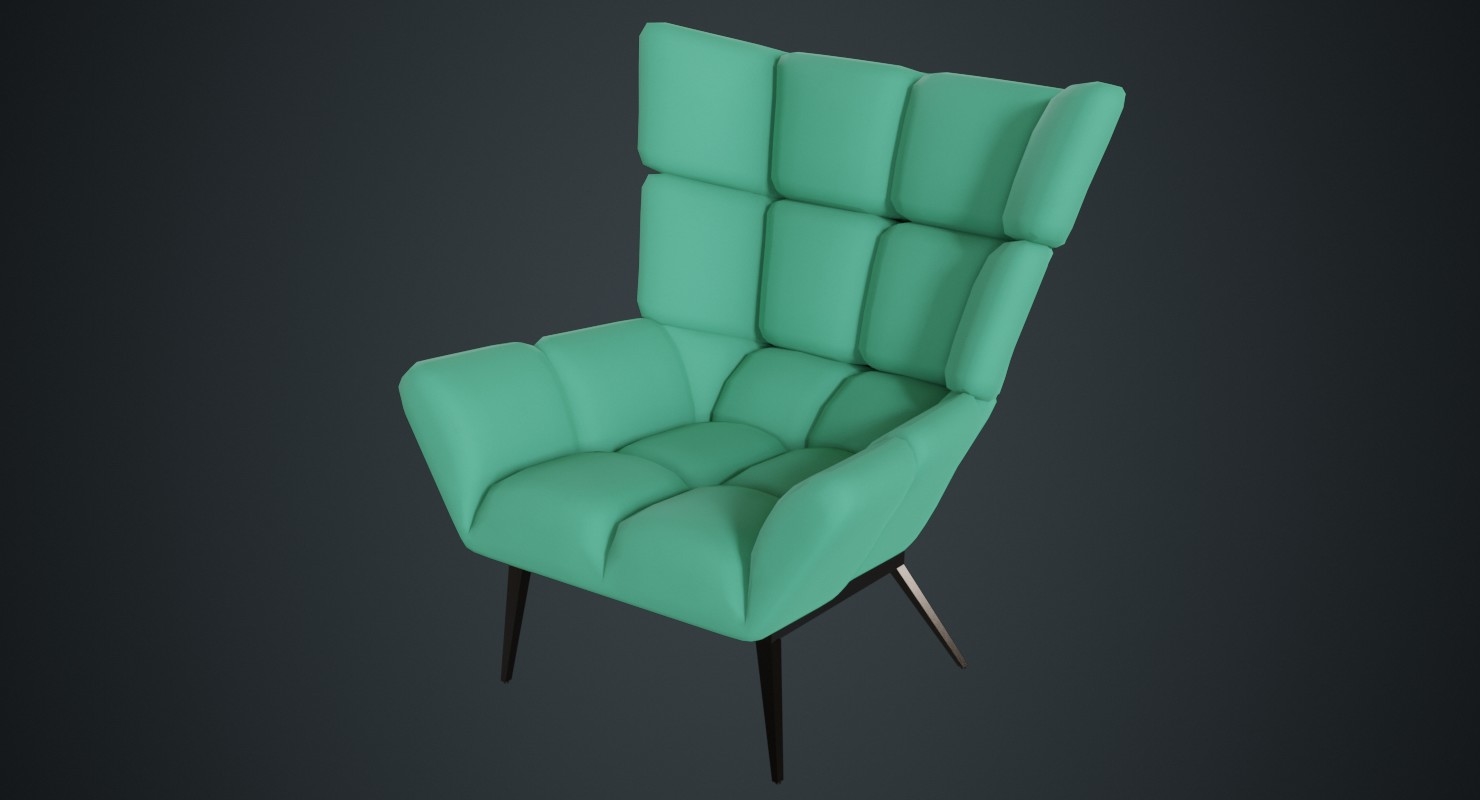 郁金香椅子3d模型