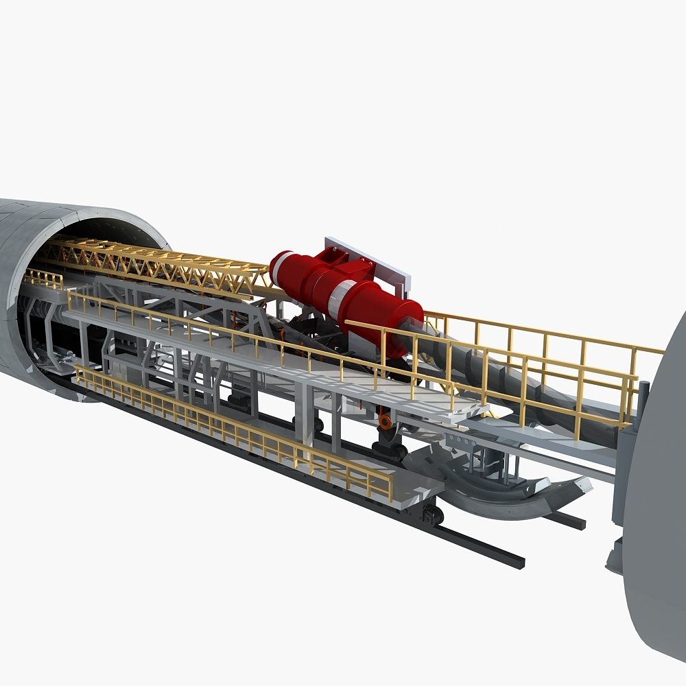 隧道掘进机tbm3d模型