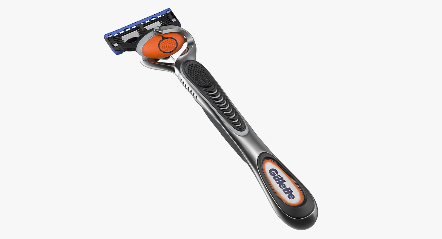 gillette fusion men razor 3d