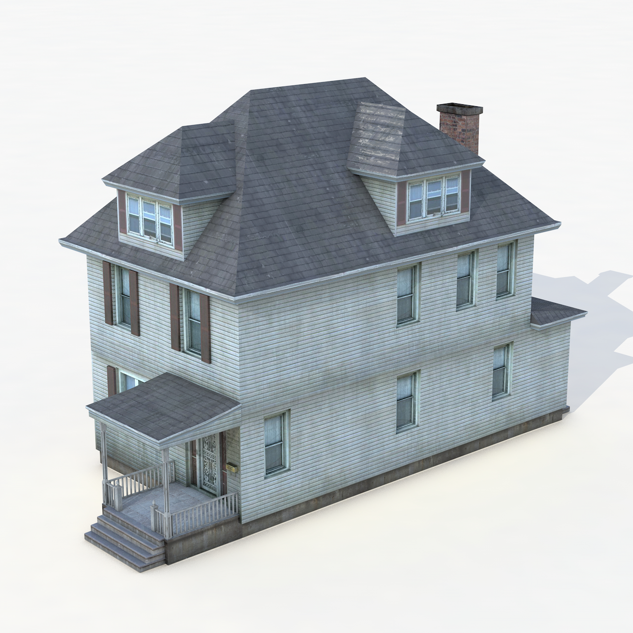 两层的房子3d模型