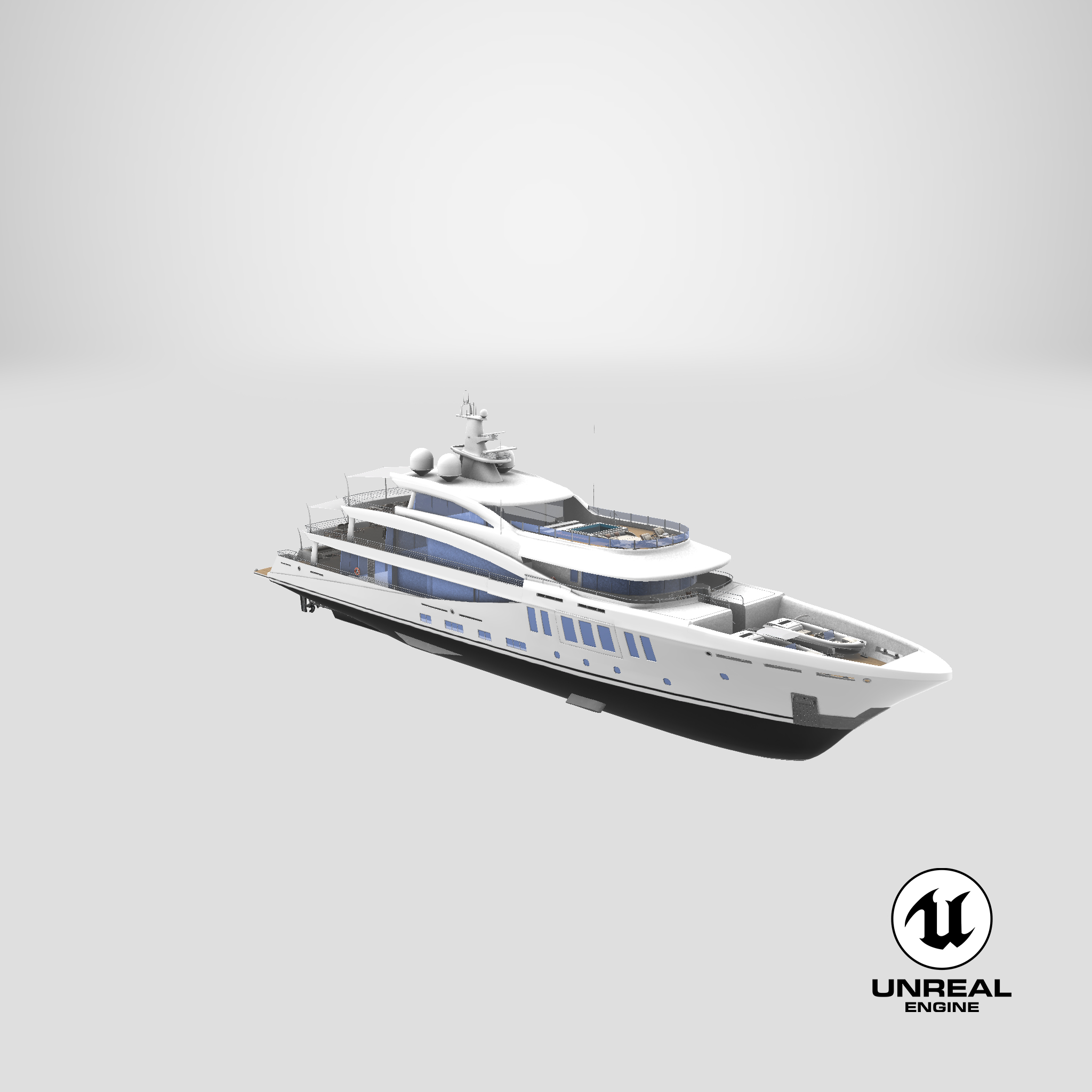 amels 200 yacht3d模型