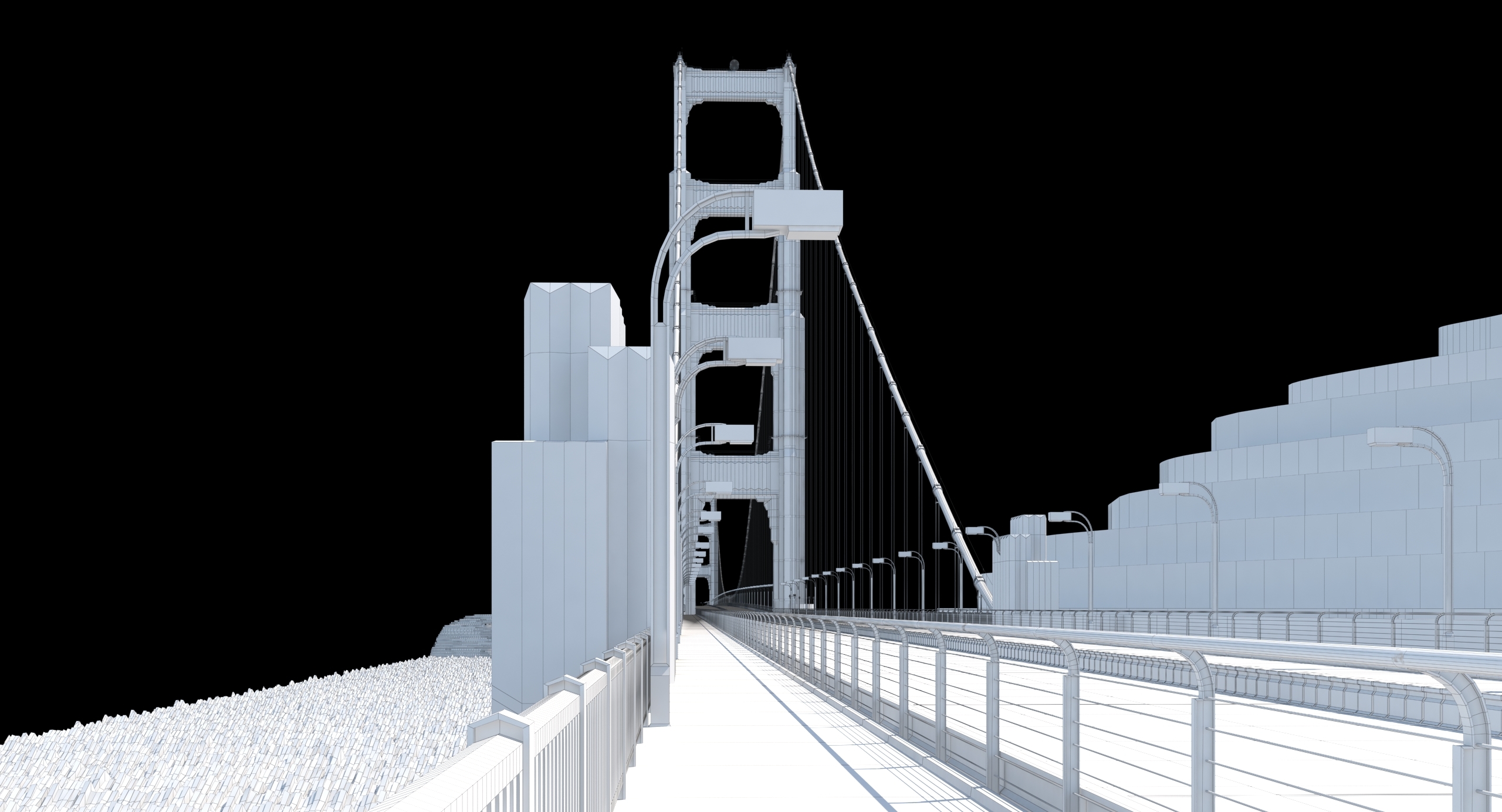 3d golden gate bridge