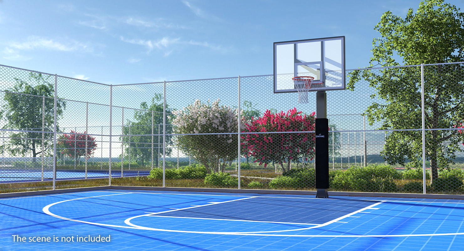 室外篮球场3d模型