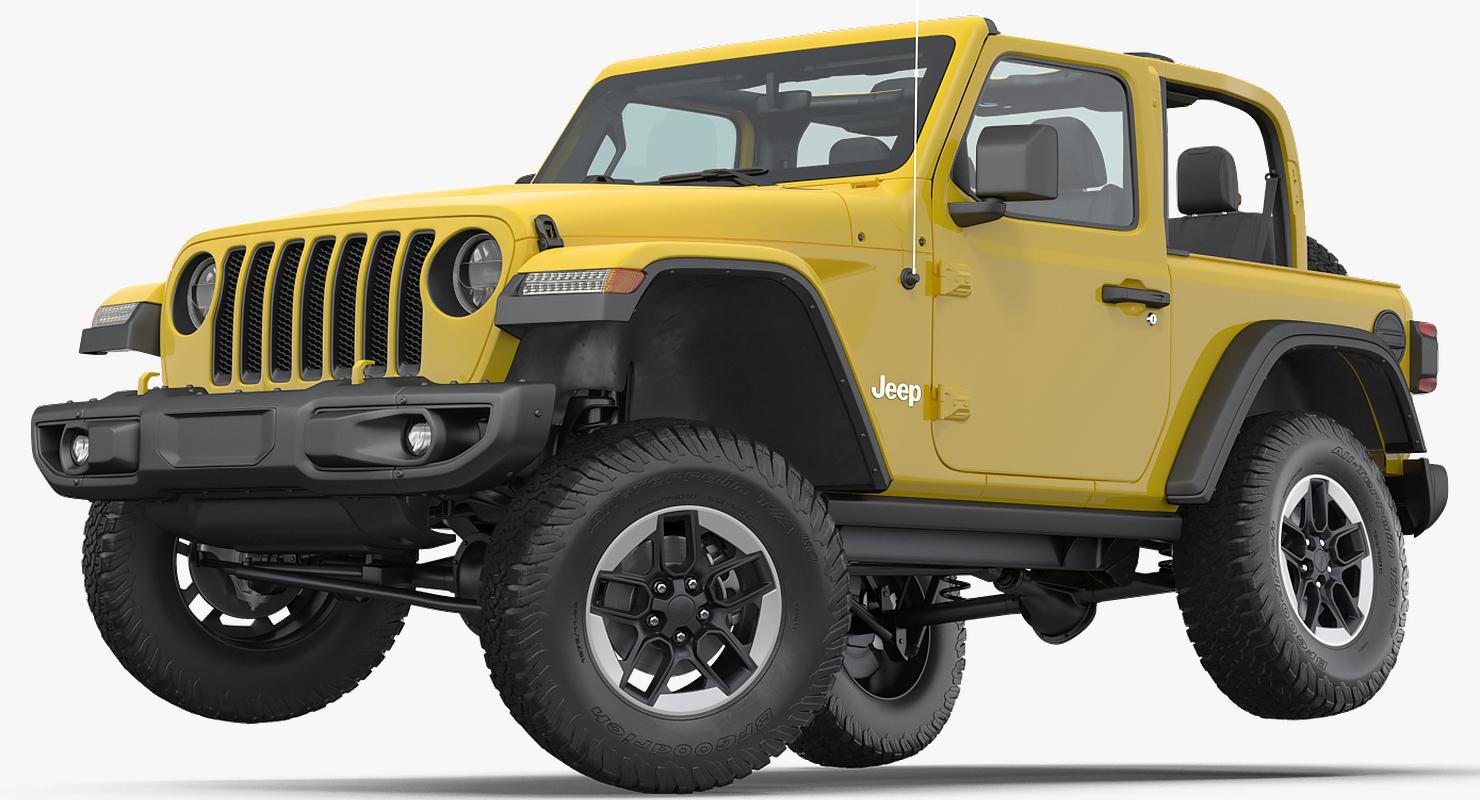 jeep wrangler rubicon 4x4 rigged3d模型