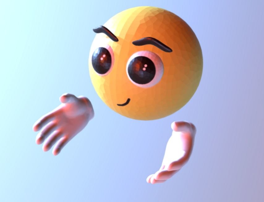 3D Emoji Face Model TurboSquid 1399978