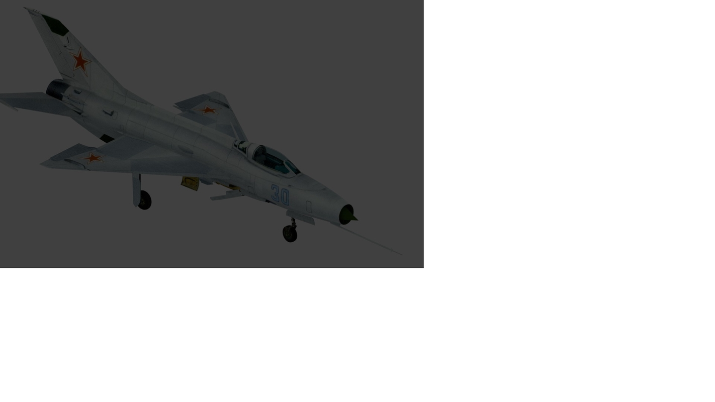 mig 21 f13 3d model