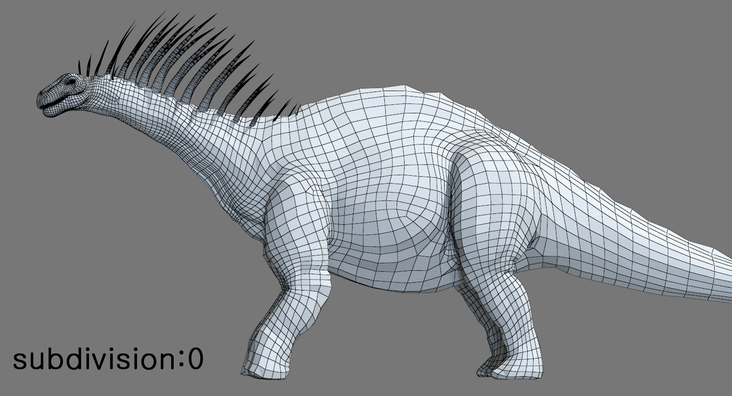 amargasaurus 3d(rigged)3d模型