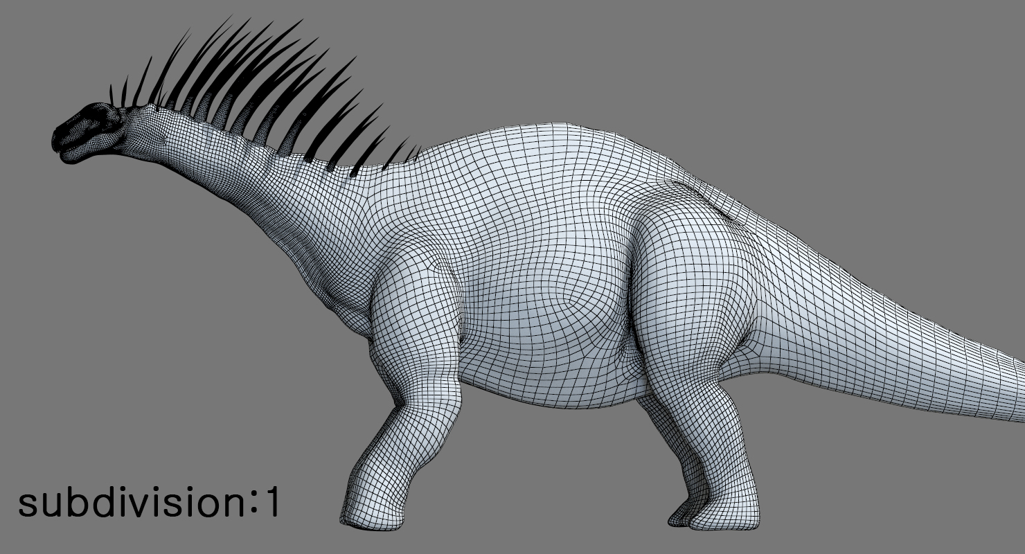 amargasaurus 3d(rigged)3d模型