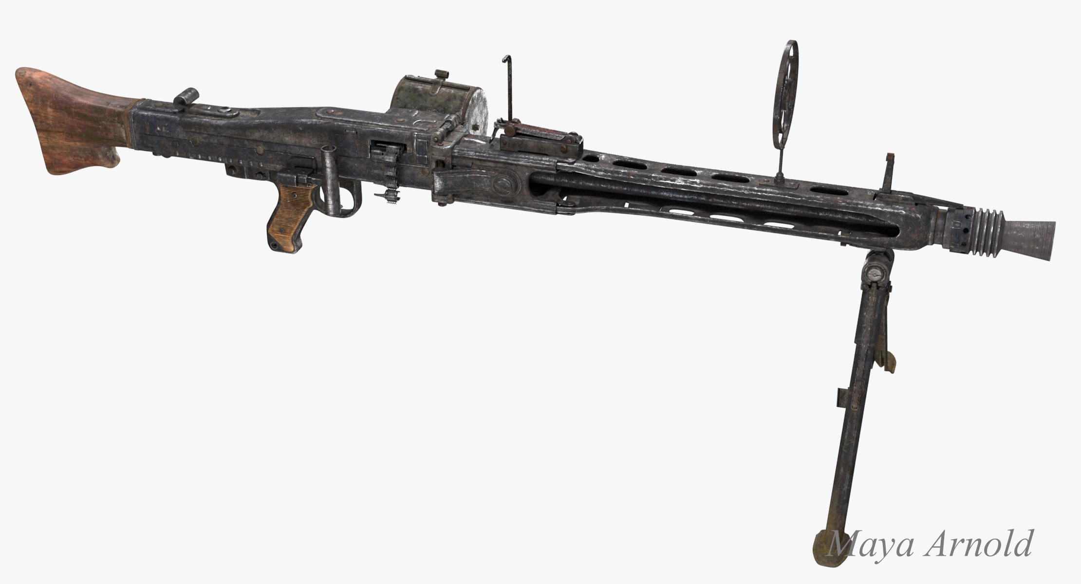 mg 42机枪3d模型