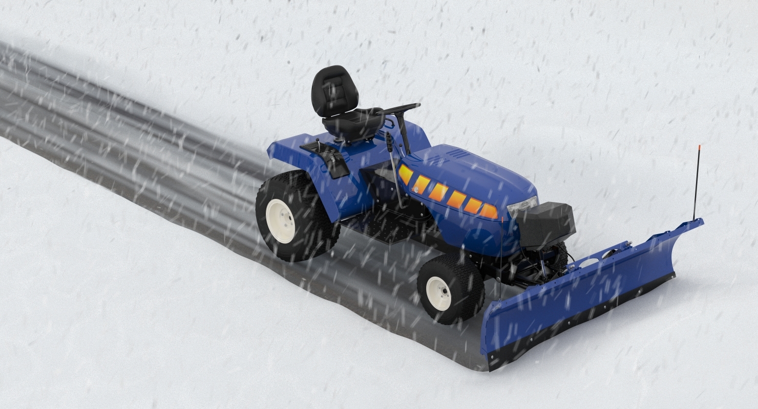 snow removal equipment 3 3d model