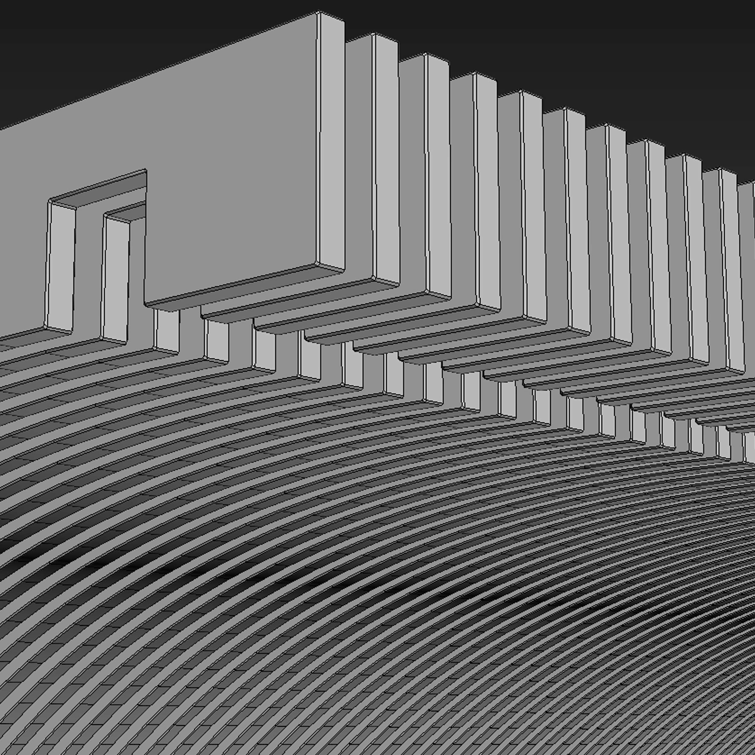 parametric wall 002 3d model