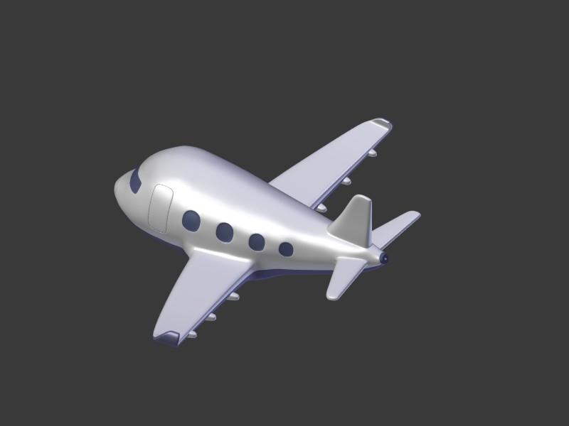 planecartoon,eggcartoon 3d toy cartoon plane v3 model