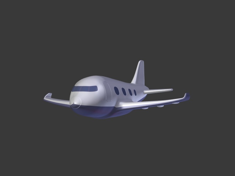 planecartoon,eggcartoon 3d toy cartoon plane v3 model