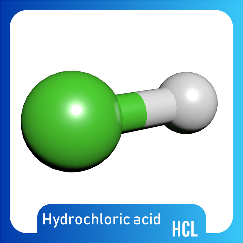 Hcl Molecule Hydrochloric Acid D Model Turbosquid