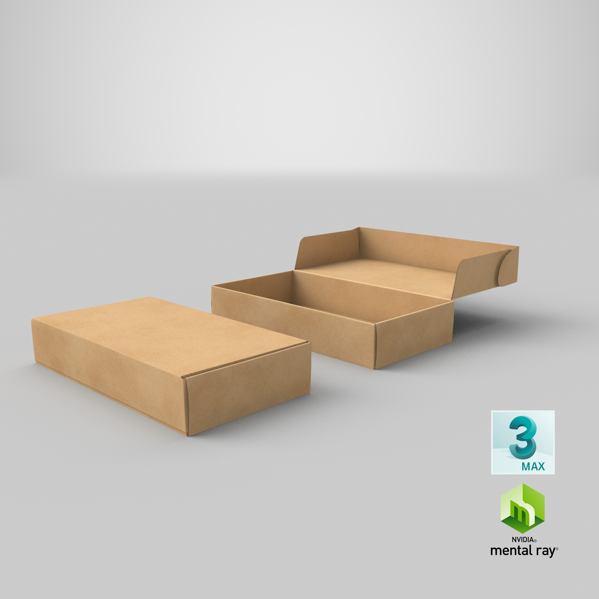 瓦楞纸箱3d模型