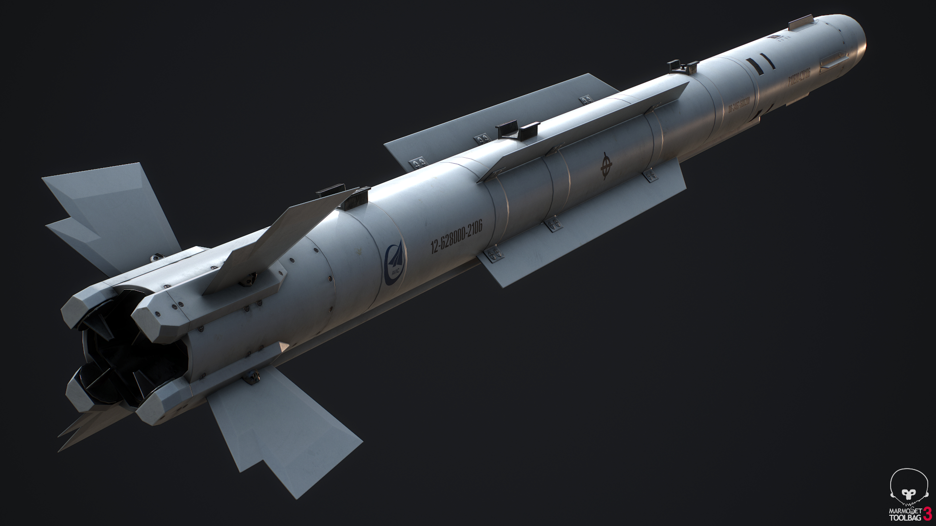 现代中国空对空武器3d模型