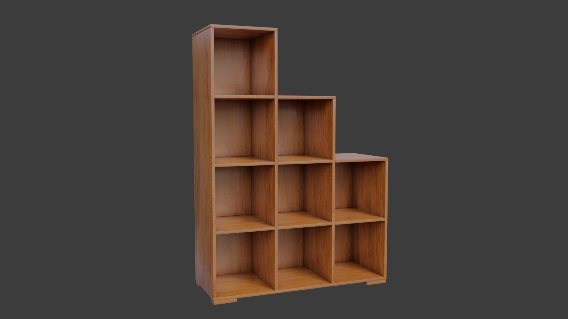 3d book shelve model