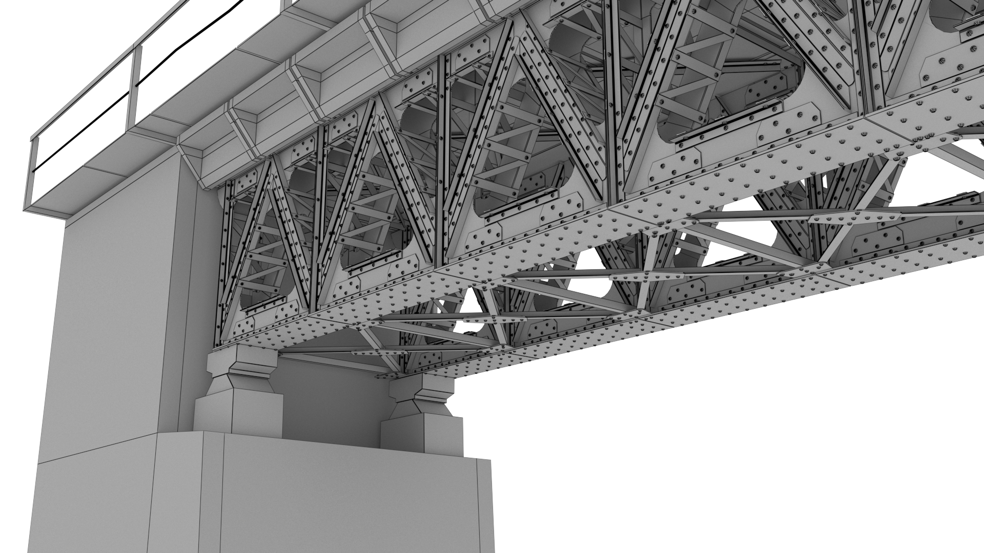 3d railway bridge model