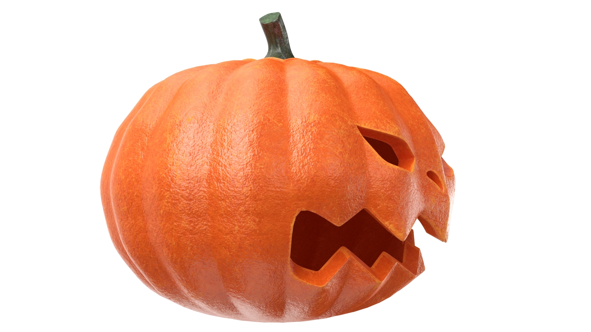 real halloween pumpkin 3d model