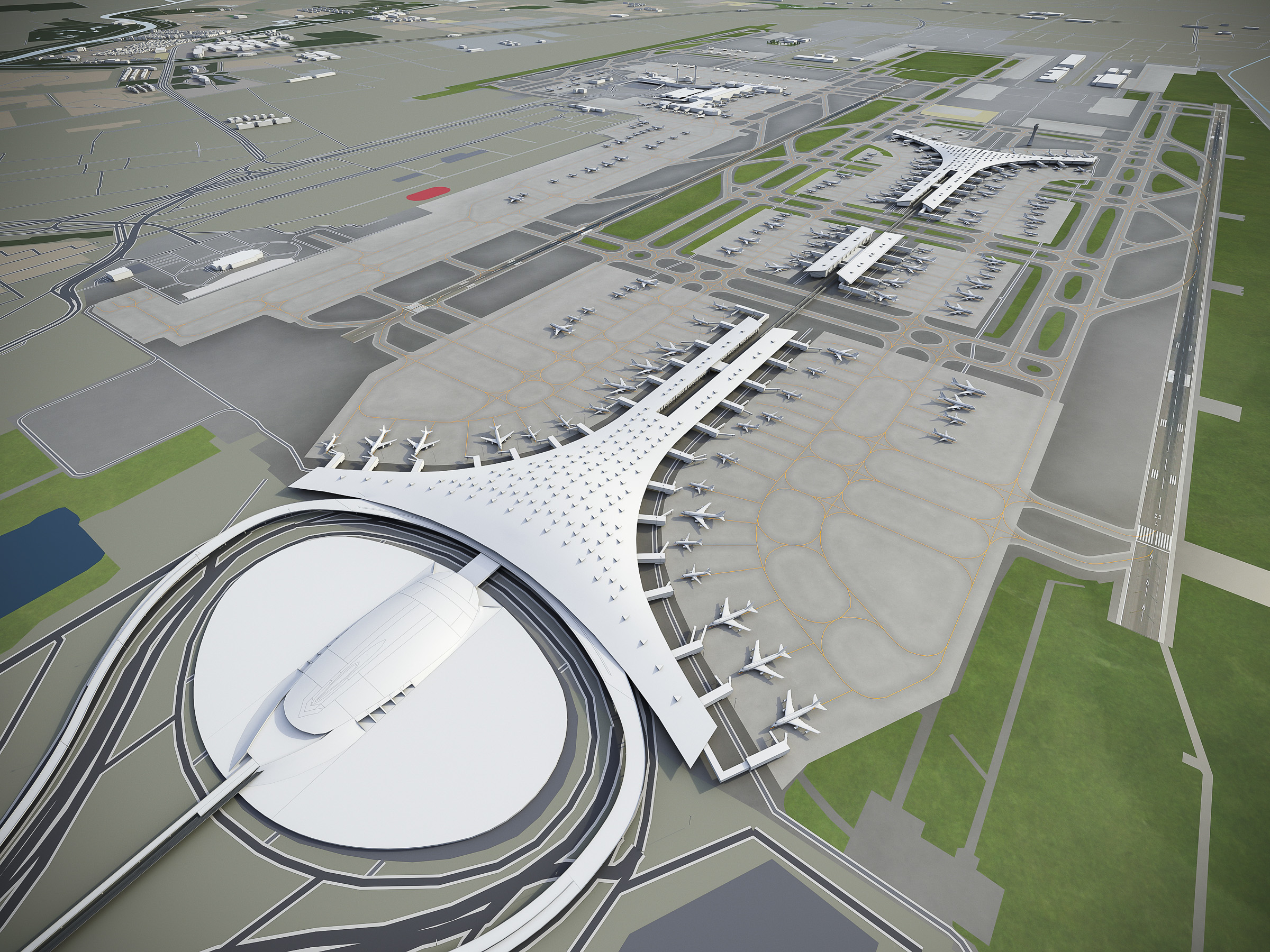 北京首都国际机场-pek3d模型