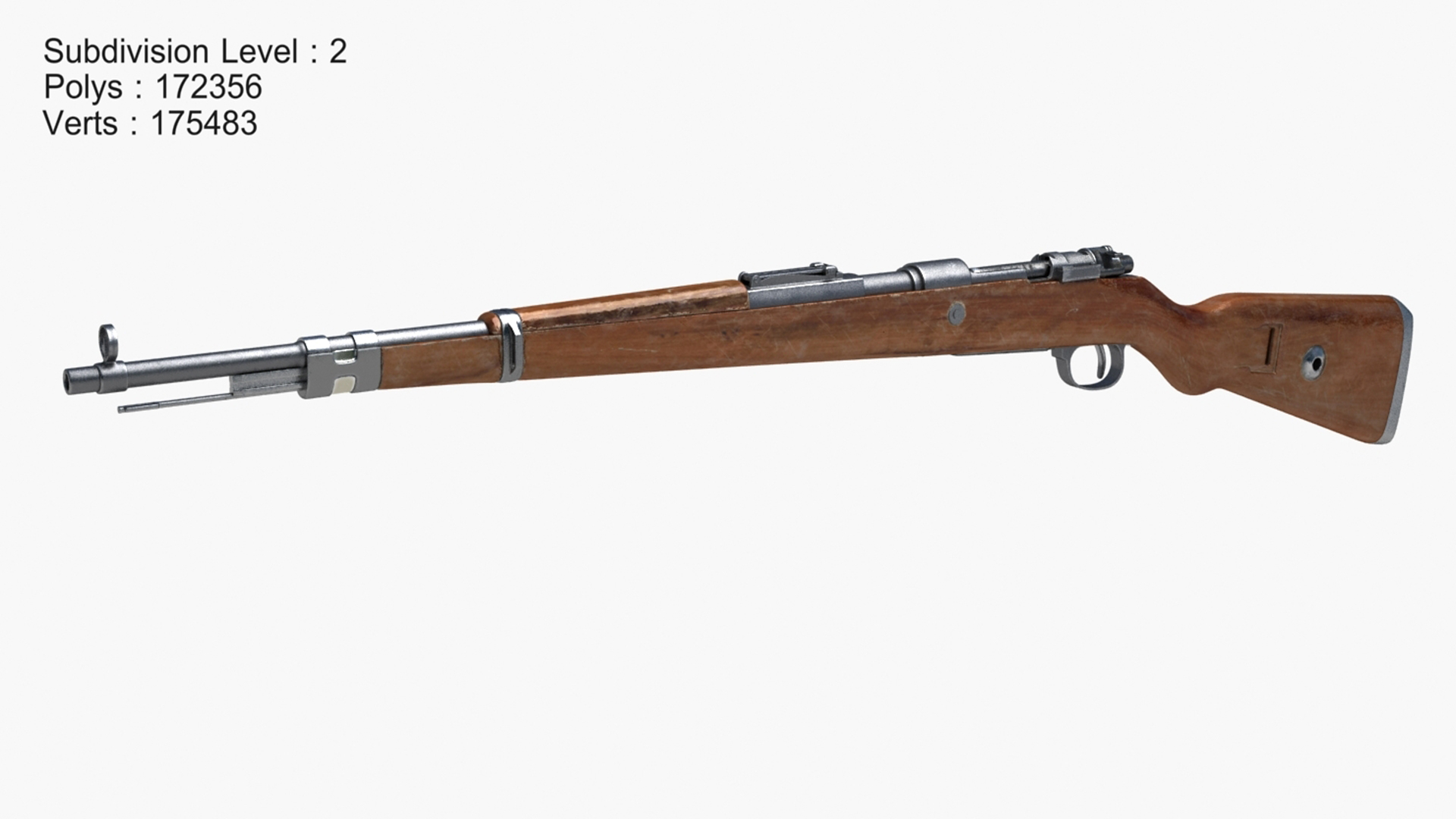 karabiner 98k(棕色)3d模型