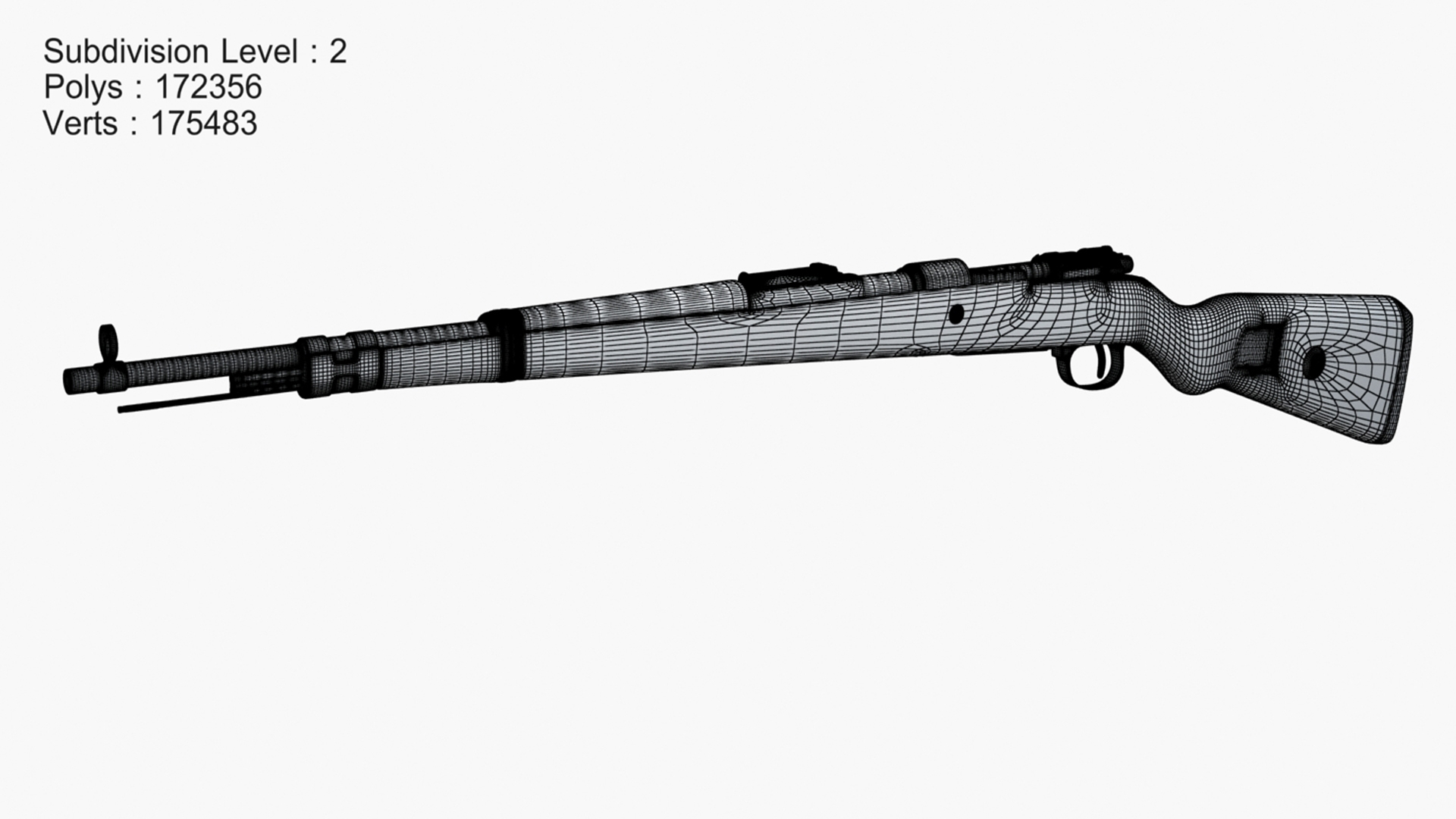 karabiner 98k(棕色)3d模型